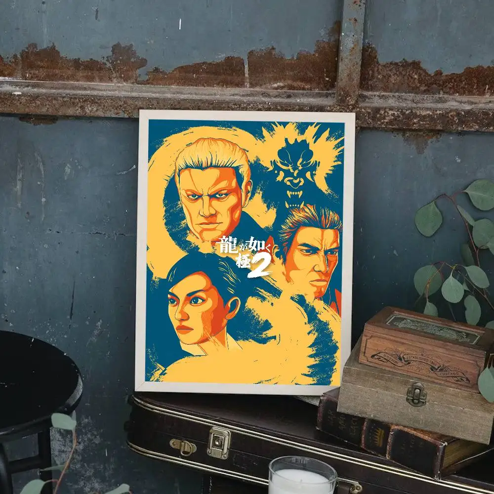 1 قطعة ياكوزا مثل التنين لعبة ملصق جودة عالية طباعة مقاوم للماء جدار الفن ملصق لشريط غرفة المعيشة ديكور هدية