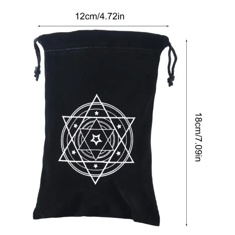 652F Stylishs التارو بطاقات حقيبة التخزين الساحرات العرافات حالة حامل بطاقة التارو