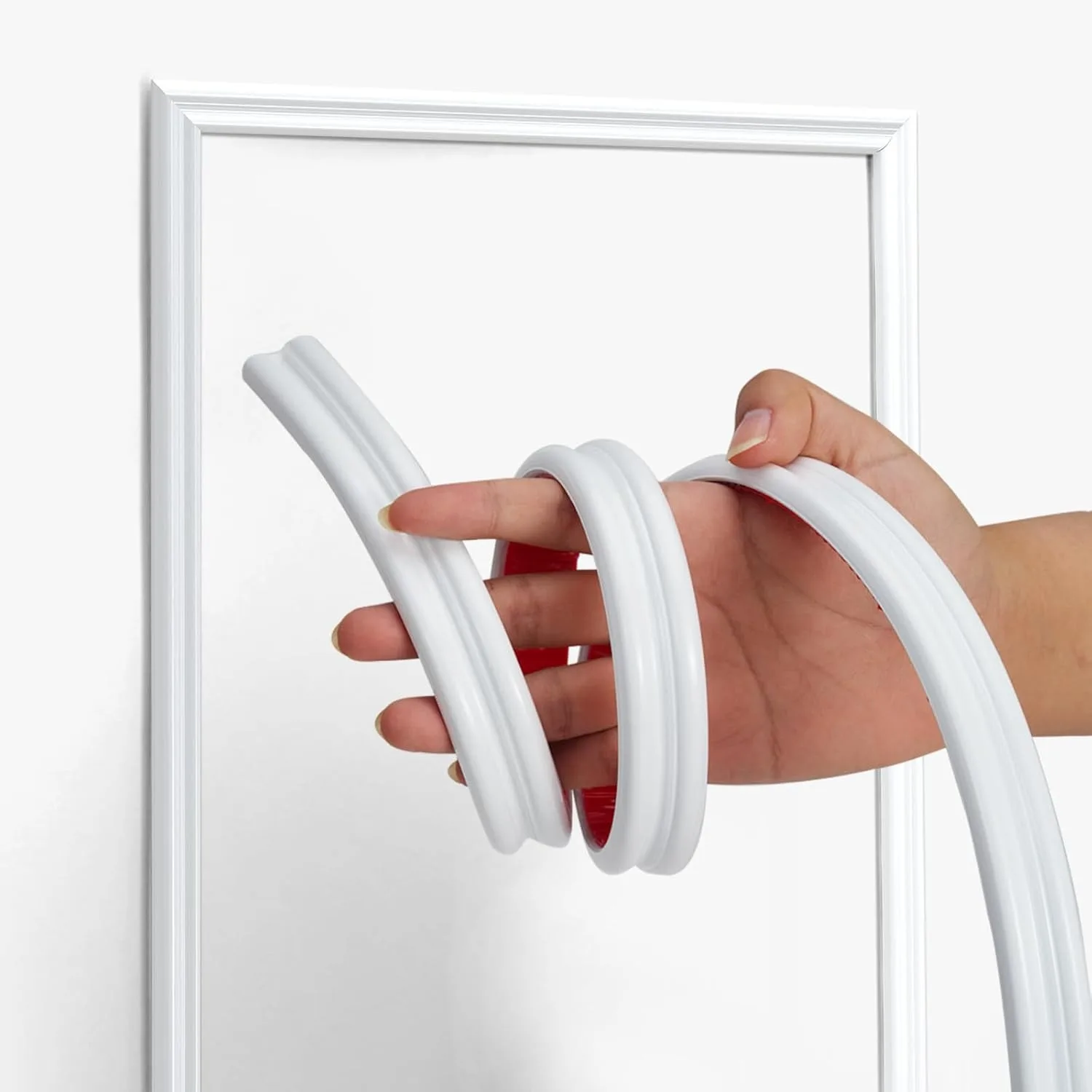 

1PC 2M/78.74in Peel and Stick Molding Chair Rail Panel Flexible Wall Molding Trim Self Adhesive Panel Moulding for DIY