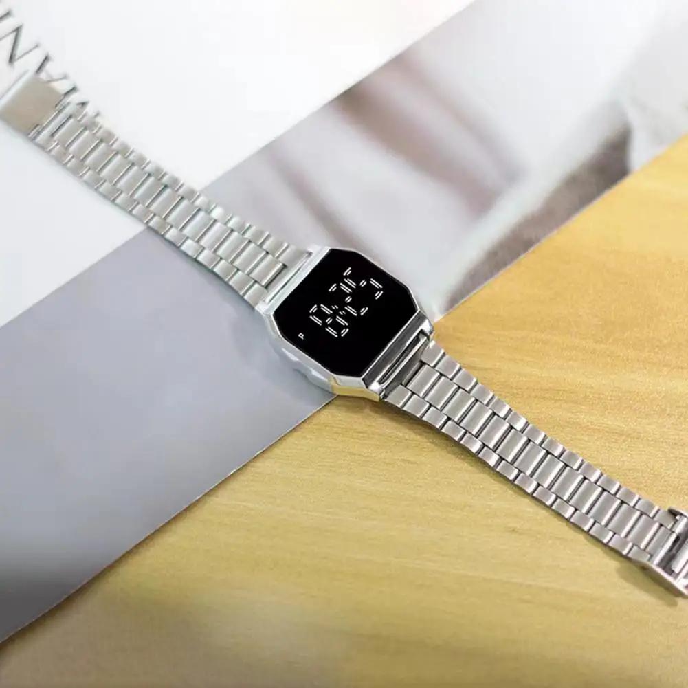Stylish Students Watch High Accuracy LED Display Lightweight Unisex Style Digital Watch Digital Watch Gift