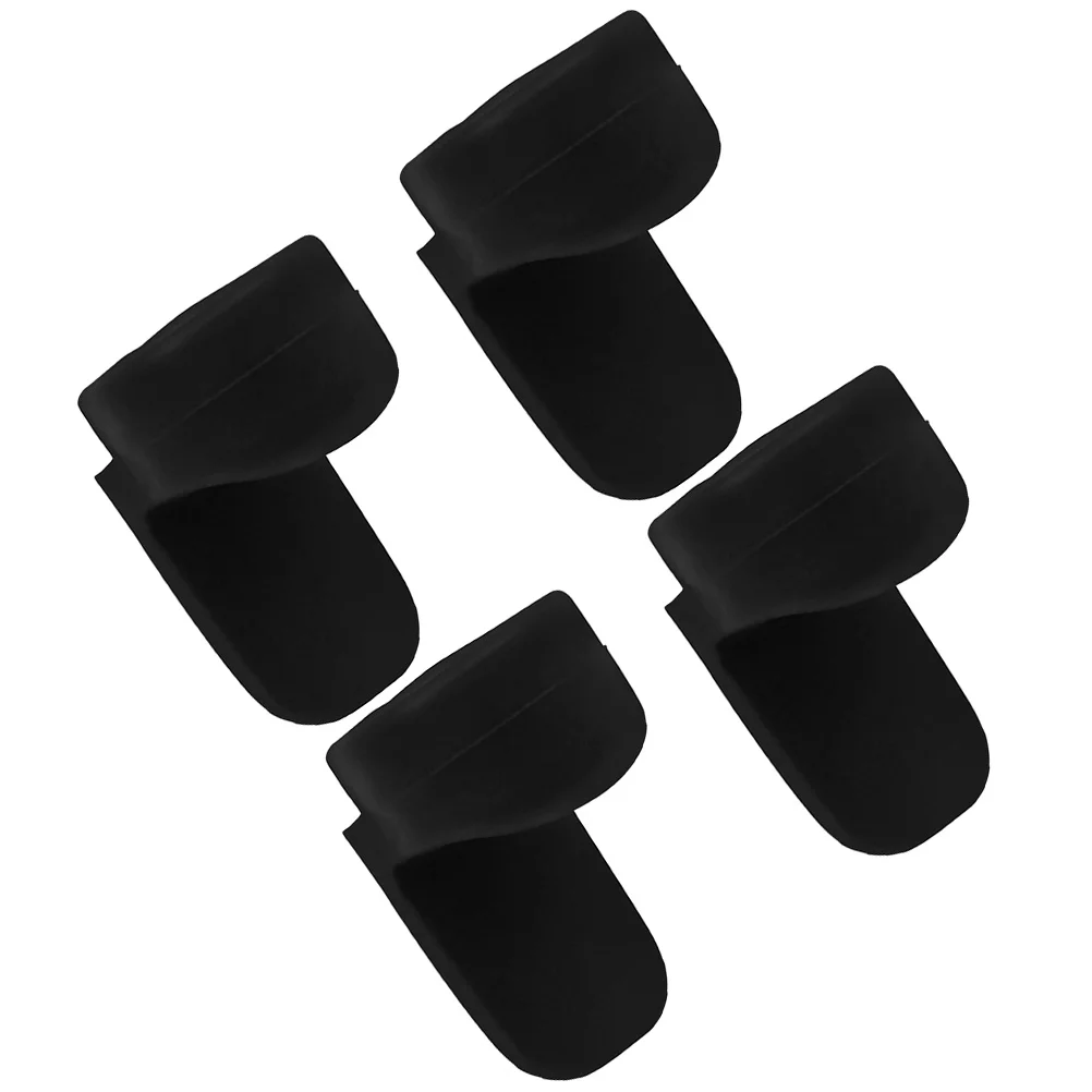 

4 Pcs Clarinet Round Color Long Handle Thumb Pad (black) *4pcs Finger Support Refer to Rests Oboe Silica Gel