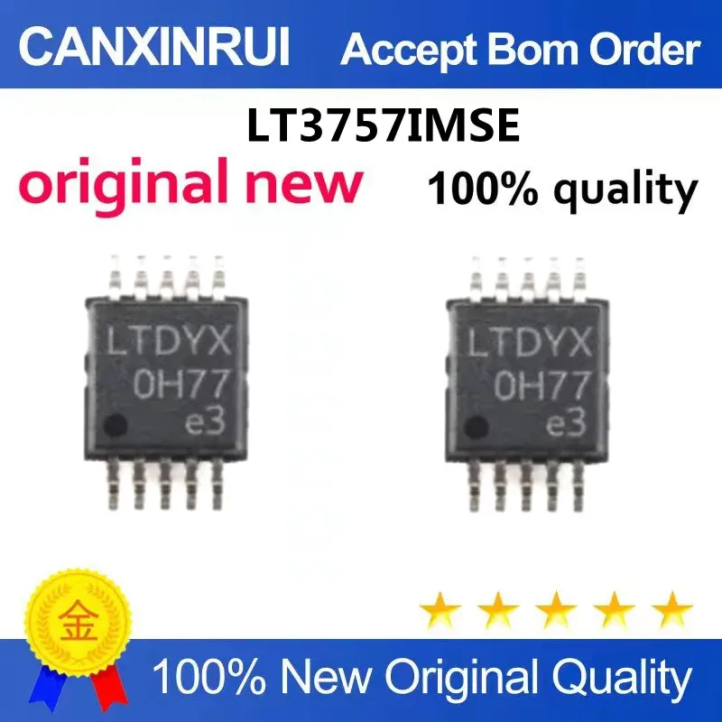 

LT3757 LT3757IMSE LT3757CMSE silk screen printing LTDYX negative output controller chip