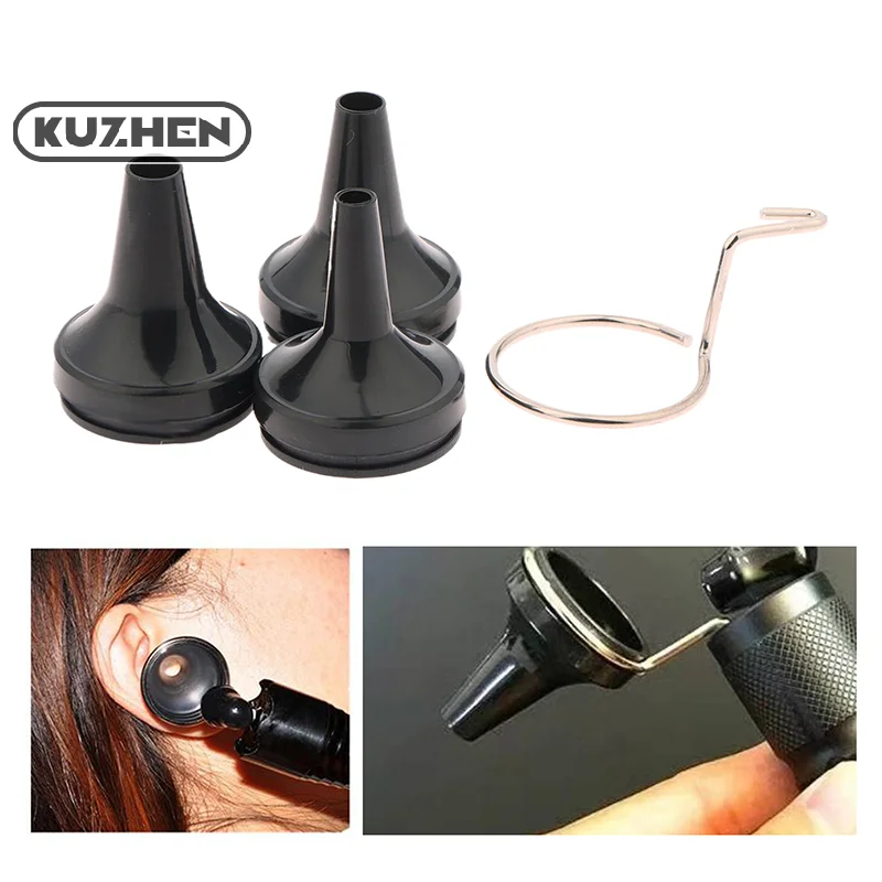 Medical Reusable Adult Child Non Disposable Speculum Earmuff Otoscope Accessory Ear Tip Funnel Nozzle Specula Cone Replacement