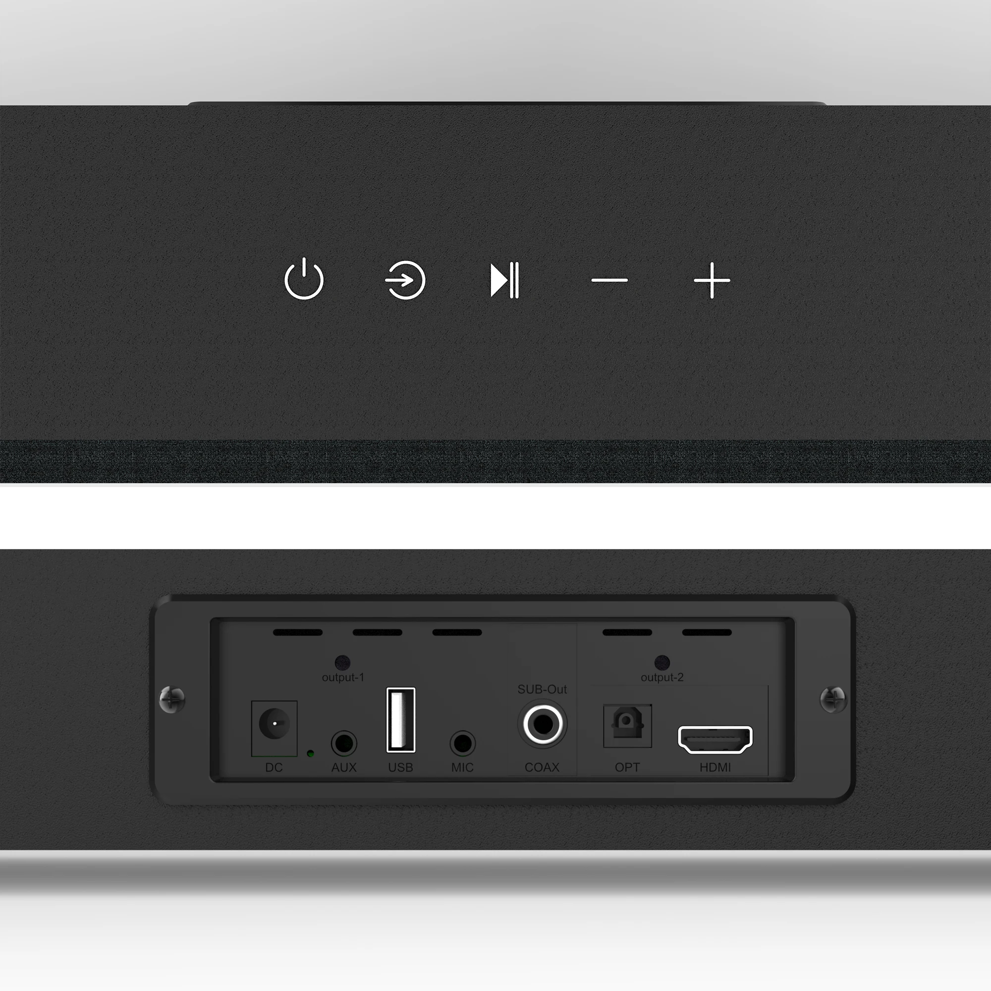 70W TV Soundbar with DSP Remote, 2.1 Channel Audio, Wireless & AUX Inputs for Gaming/PC/Home Theater view 3
