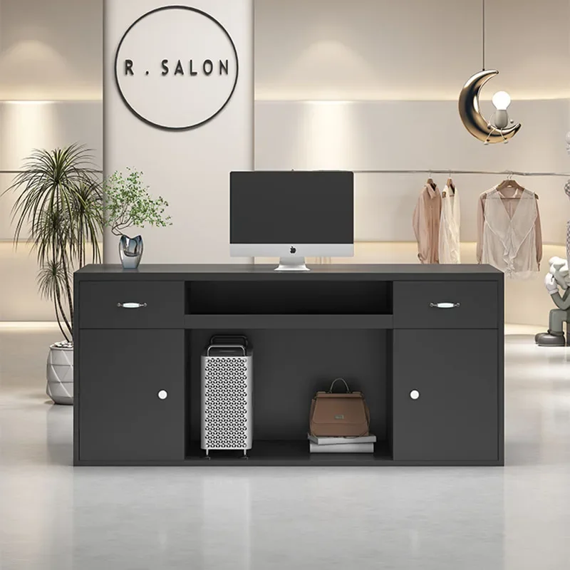 

Clothing Store Reception Desks Cashier Bar Beauty Counter Simple Reception S Modern Comptoir Magasin Furniture Counter