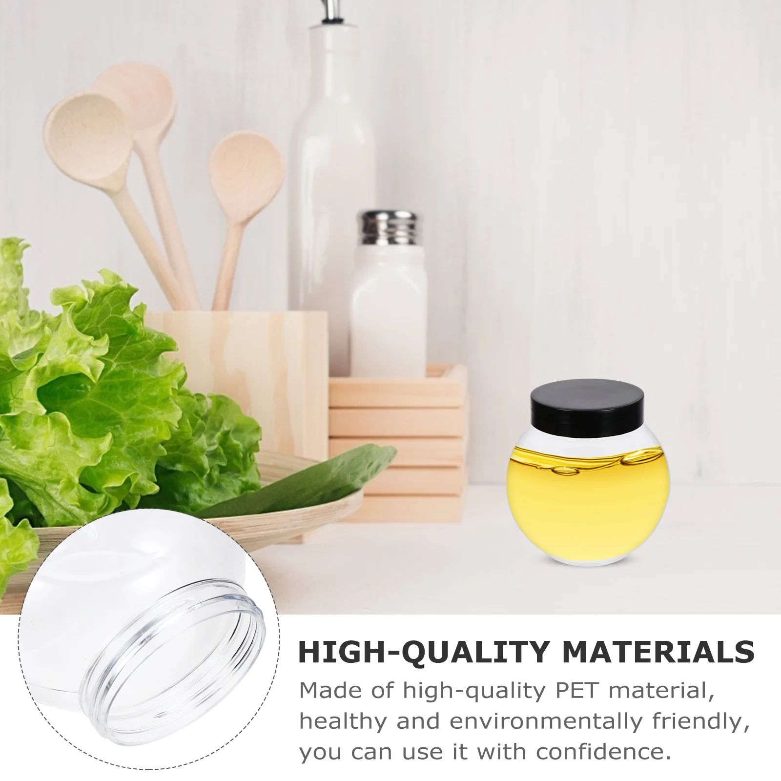 

10 pcs Food Storage Jars 424Ml Transparent Airtight Containers For Coffee Beans Tea Dried Fruits Nuts Candy Sugar Cookie Jar