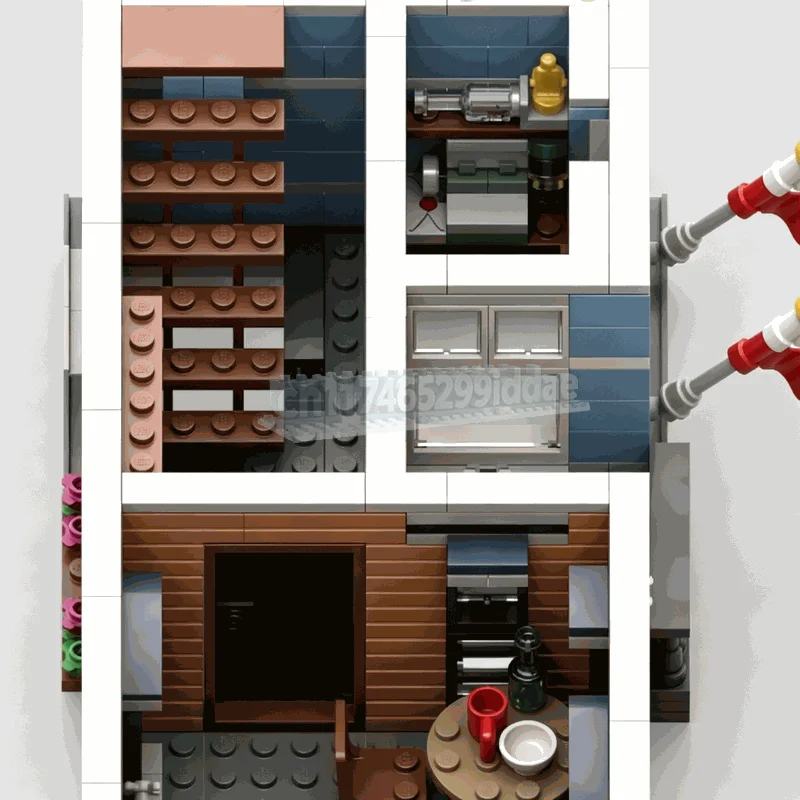 NEW 2019PCS Detectives Office Modular Street View Building Model MOC Custom Puzzle Architecture DIY Assembly Toy Creative Gift