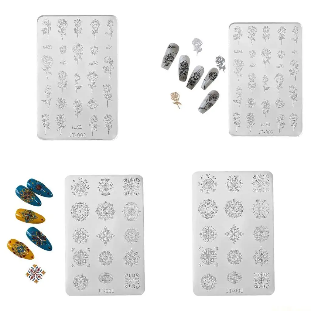 

D46E Reusable Silicone Art Mold With Intricate 3D Floral Decorations for Women