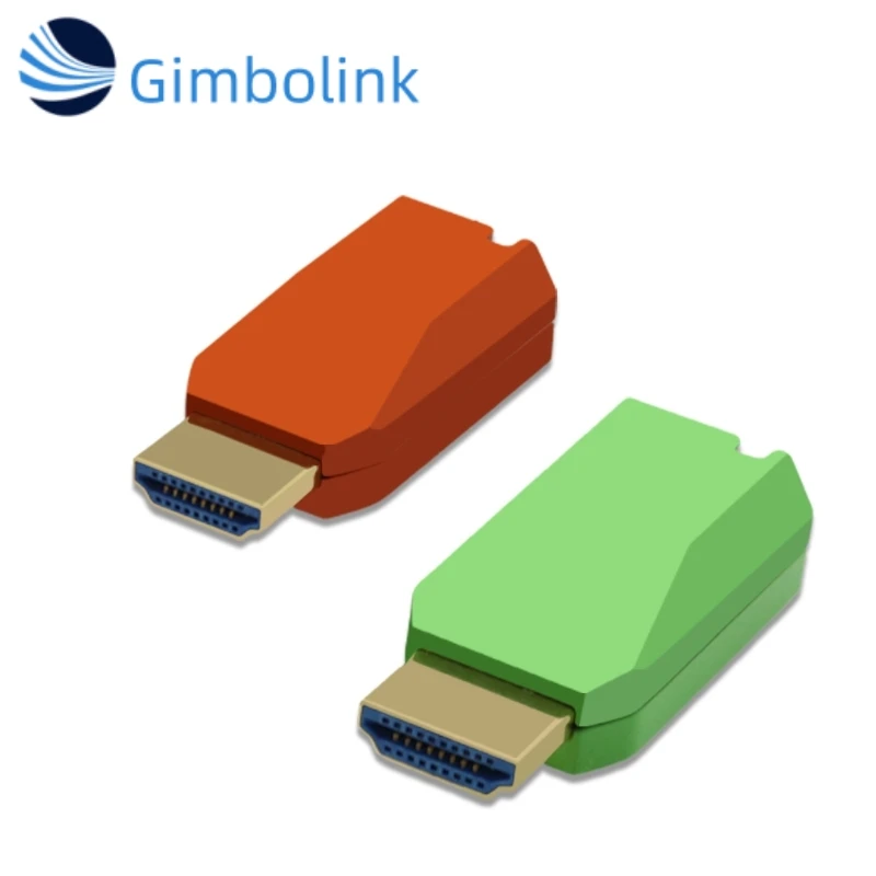 Gimbo Mini 4K/60Hz HDMI2.0 Over Single-Core Multimode Fiber Optic Extender LC Port HD-MI 2.0 OM4 300m for FTTH Applications