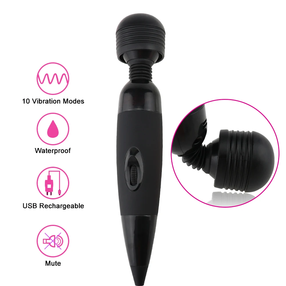 Wired Style Massage G-Spot  Vibrator Female Clitoris Stimulation Masturbator Body Massager Sex Toys for Women Life Waterproof