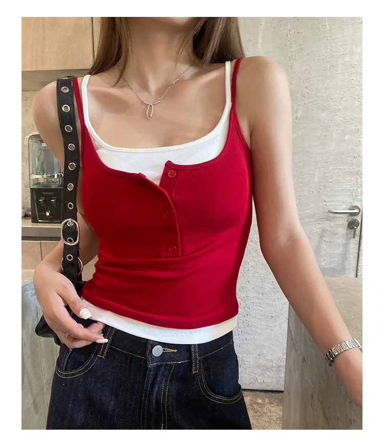 Modal Top: Fashionable Tank Top, Versatile, Backless, Slimming, Sleeveless, Outerwear, Fitted, with Adjustable Straps and Built-