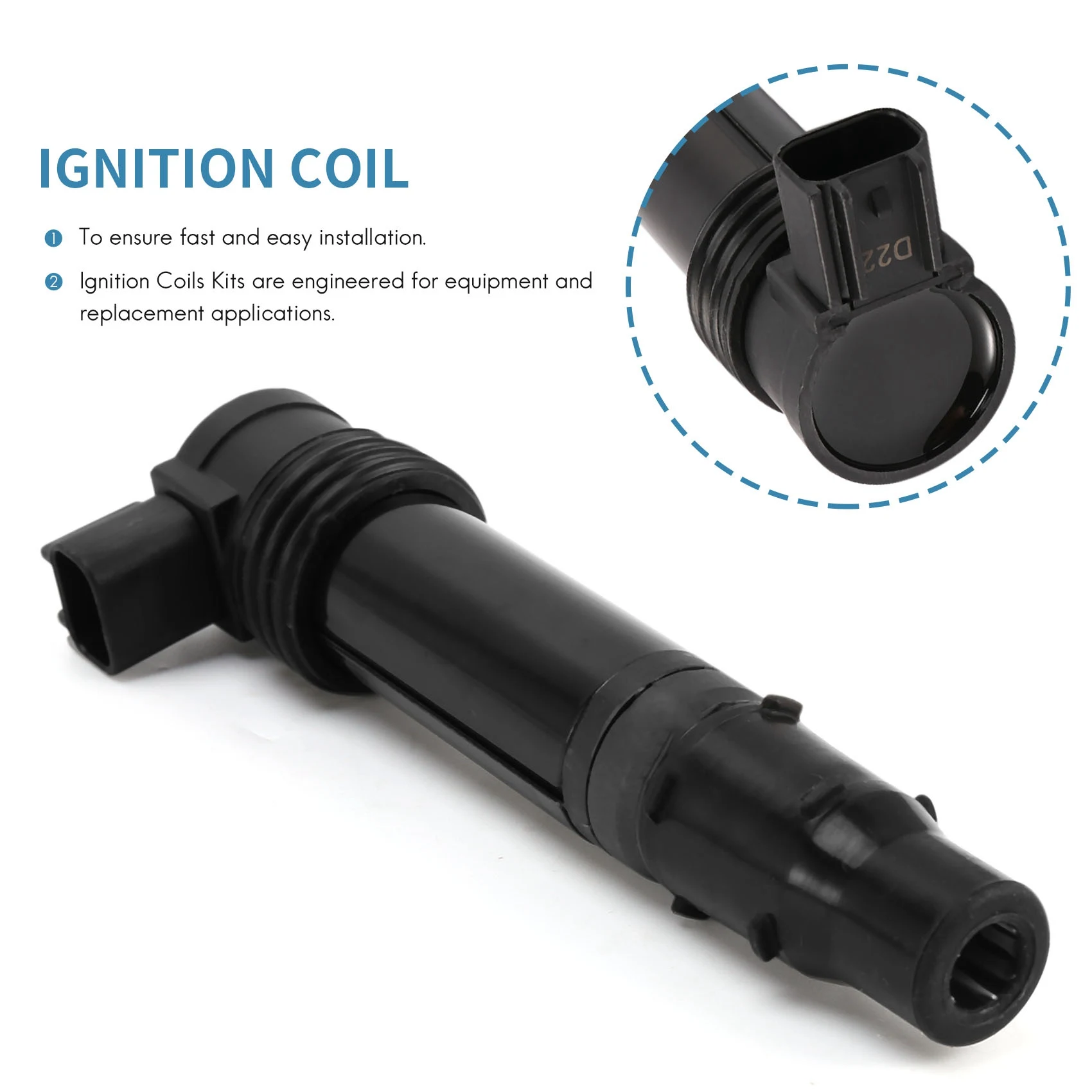 

2PCS 129700-4580 Ignition Coil For KAWASAKI ER6N EX650 Versys 650 KLE650A KLE650C ZR1000 Z10 Ninja 650R EX650J 05-14-A93R