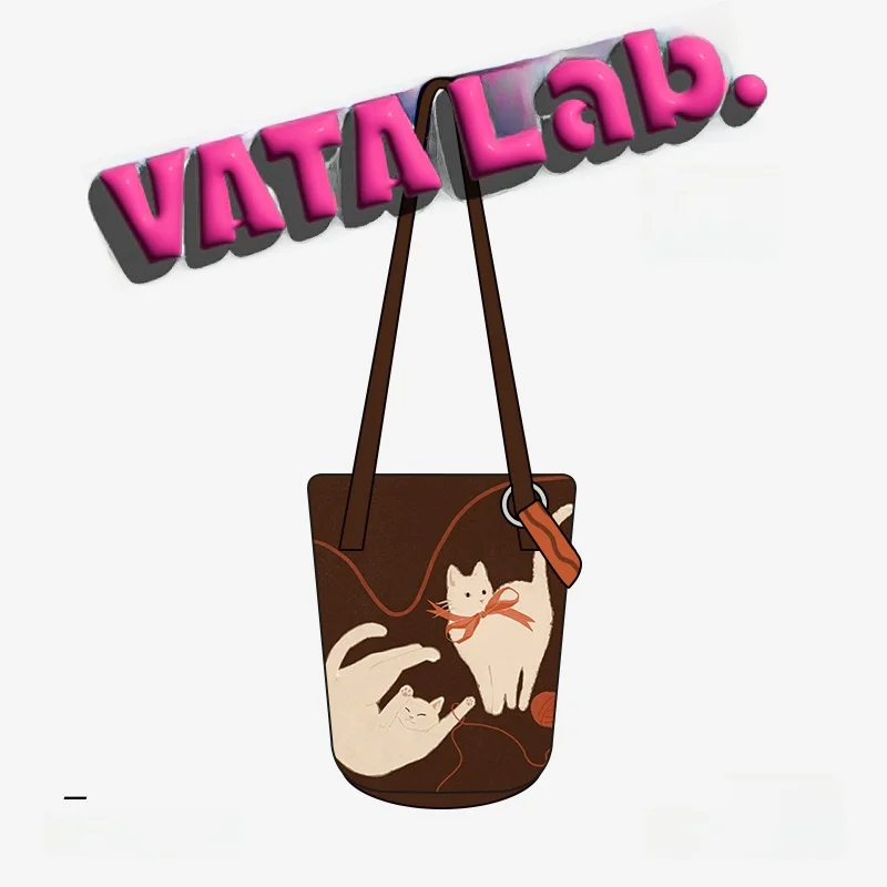 

Вместительная сумка-ведро на одно плечо из холщовой ткани, женская, с акварельным принтом, модная, из мягкой ткани