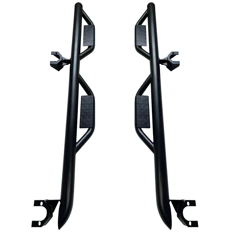 

1 Set Lantsun J407 Steel Side Step Running Board for for wrangler JK 2007-2017 4 Door