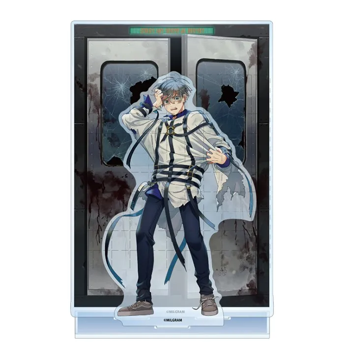 Game MILGRAM Acrylic Stand Doll Anime Mikoto 009 Figure Model Plate Cosplay Toy Keychain for Gift