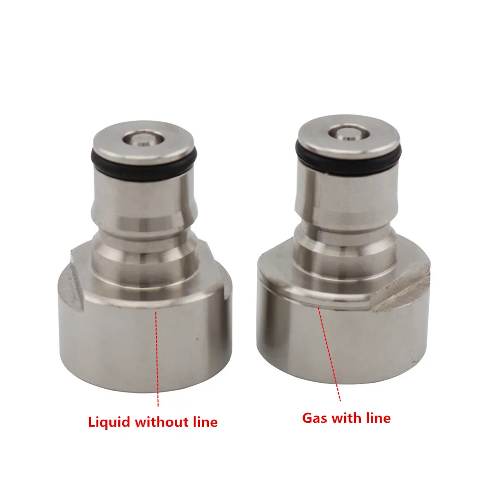 Homebrew Carbonation Cap Ball Lock Post Conversion Kit for A D S G Type Keg Coupler Adapter G5/8'' Thread Quick Disconnect