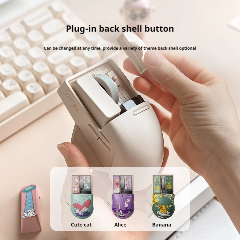 Diy Creative Tablet Ipad Wireless Office Photoelectricity Mouse 6-Button 4000dpi Three Mode Connection Tablet Laptop Office Game