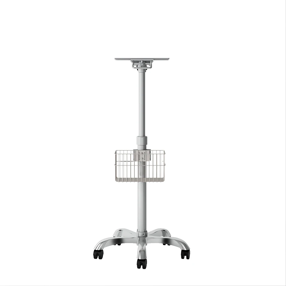 me dical mo nitor Stand Stainless Steel Patients mo nitor Trolley Mobile Cardiac mo nitor Cart For Sale