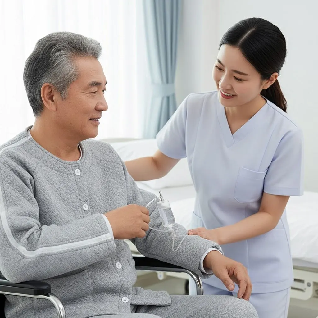 

Easy On Off Patient Gown for Post Surgery Recovery | Adaptive Clothing for Fracture Arm Leg Injury | Elderly Bedridden Nursing