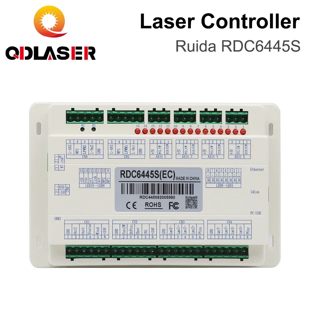 

QDLASER Ruida RDC6445 RDC6445S Laser controller motherboard for Co2 Laser Engraving Cutting Machine Upgrade RDC6442 RDC6442G