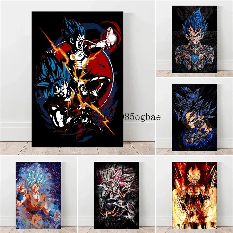 

Japanese Classic Anime Dragon Ball Canvas Painting Goku Poster Picture Wall Art Living Room Children's Room Decor Home Decor