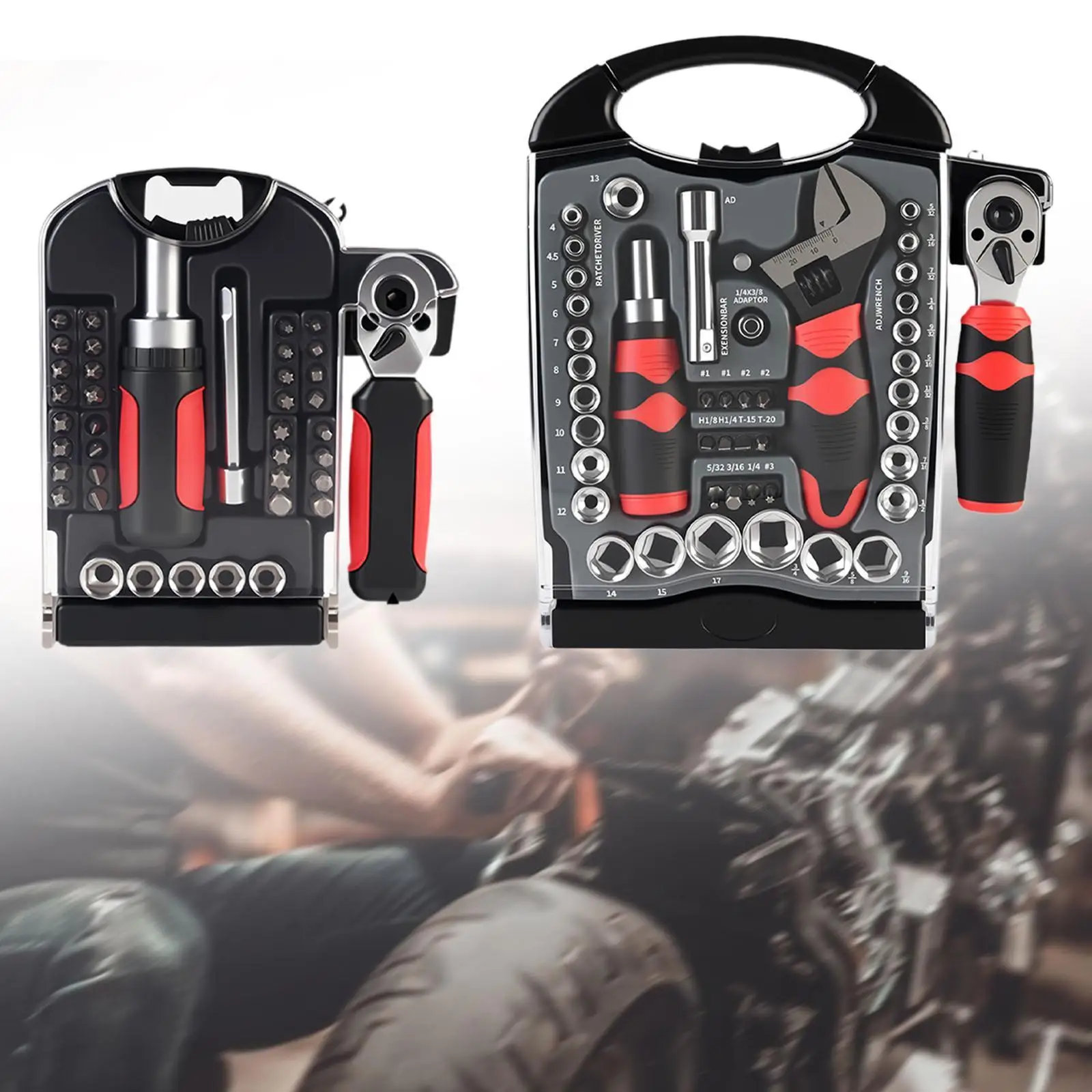 

Ratchet Wrench Set Ratcheting Screwdriver Basic Tool Tools Set