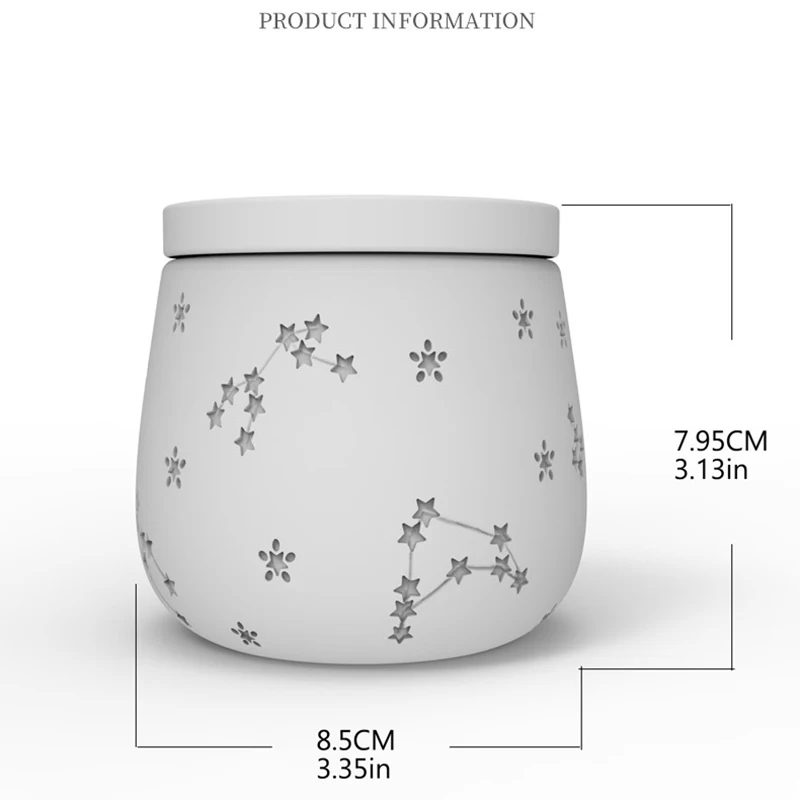 Concrete Starry Sky Candle Cup Silicone Mold Handmade Aroma Candle Jar Cement Mold Constellation storage Jar Gypsum molds