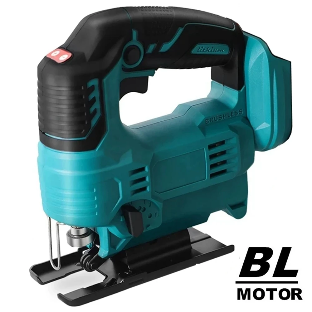 

Cordless Electric Jig Saw Brushless Motor Portable Multi-Function Woodworking Power Tool fit Makita 18V Battery(No Battery)