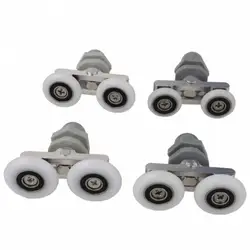 1 Piece 19 / 23 / 25 / 27mm Twin Wheels Shower Door Roller for Shower Room / Glass Door with 180 Degree Swing, Runner Wheels
