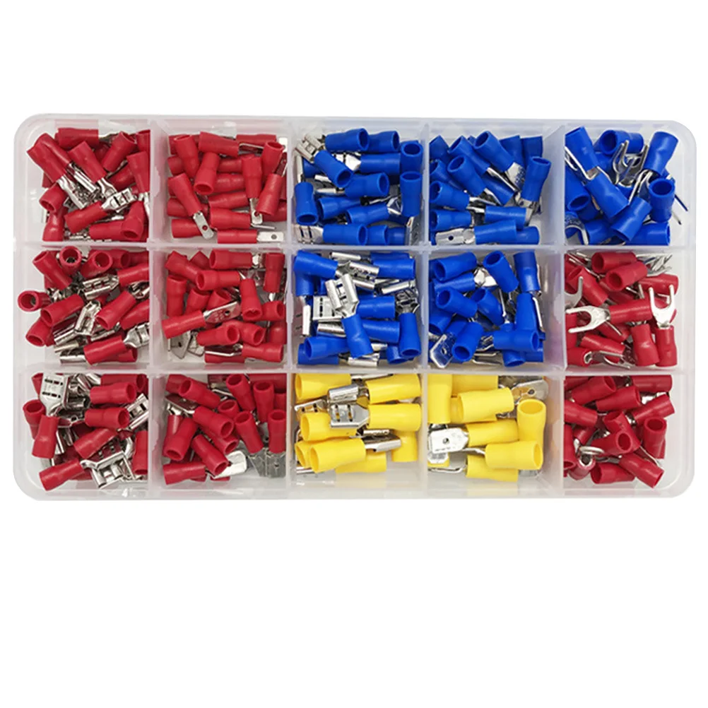 

280pcs Cold Pressed Connector Insulating Quick Splice Wire Connectors Durable Retardant Household Computer Connection