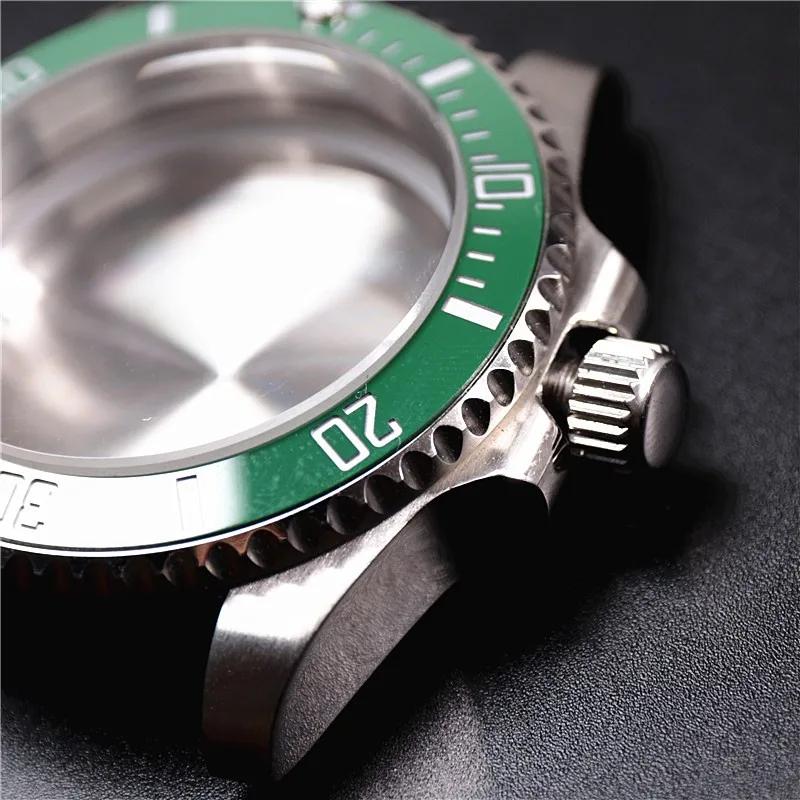 40mm Watch Case Sapphire Glass Transparent Fit For Eta2836 Nh35 Nh36 Dg2813 3804 Miyota 8215 Movement For Seiko Modified Skx007