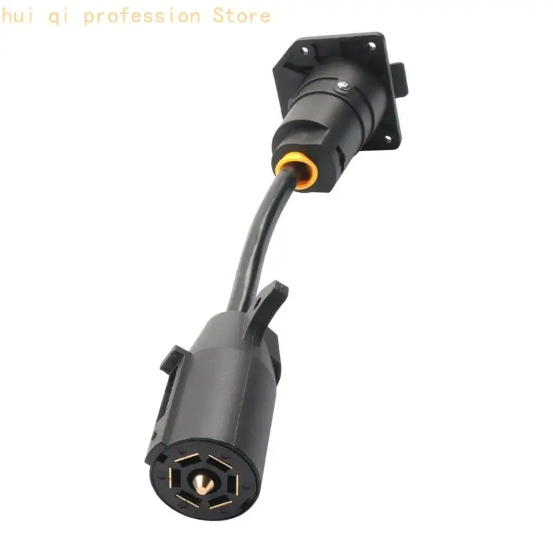 7-Wege-Steckdosenadapter für Anhänger 12V Verdrahtungsanschluss mit Montageflansch H8WE – Detail 10