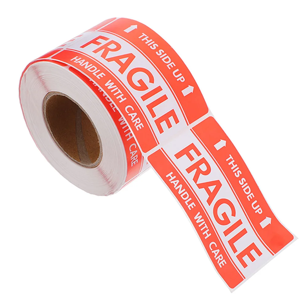 Handle Care Fragile Label High Adhesive Shipping Sticker 500 Labels Roll Moving Boxes Packing Shipping Supplies