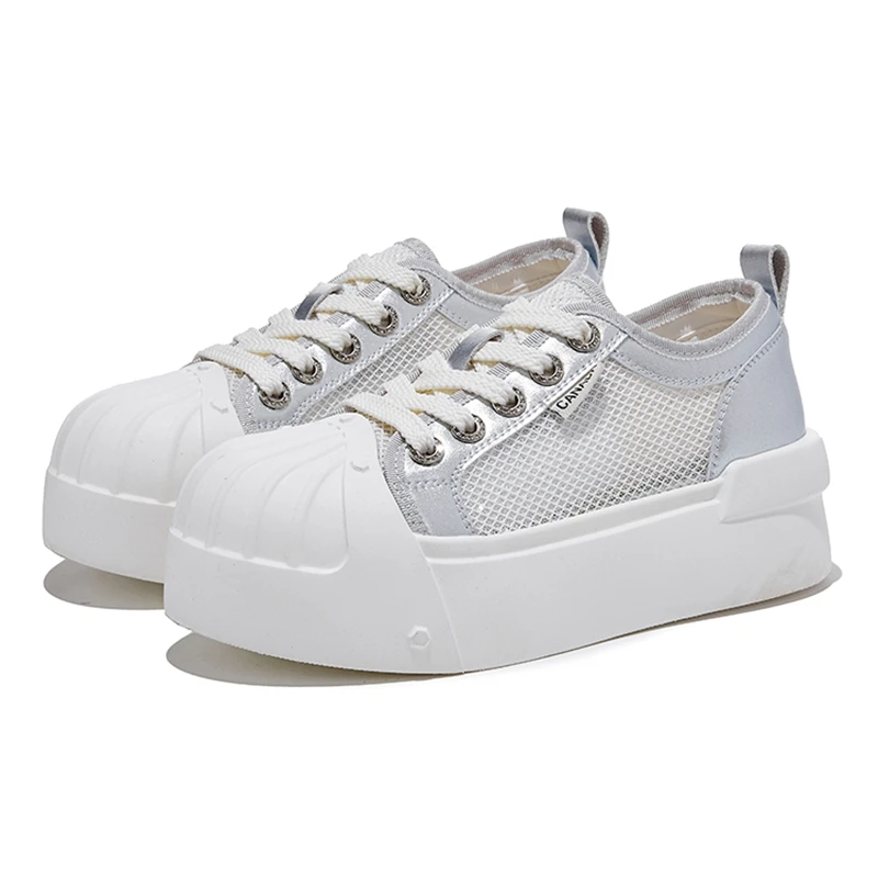 

AIYUQI 2026 New Women's Sneakers Shoe Thick-soled Breathable Skateboard Shoes Women Plus Size Fashionable girl Shoes