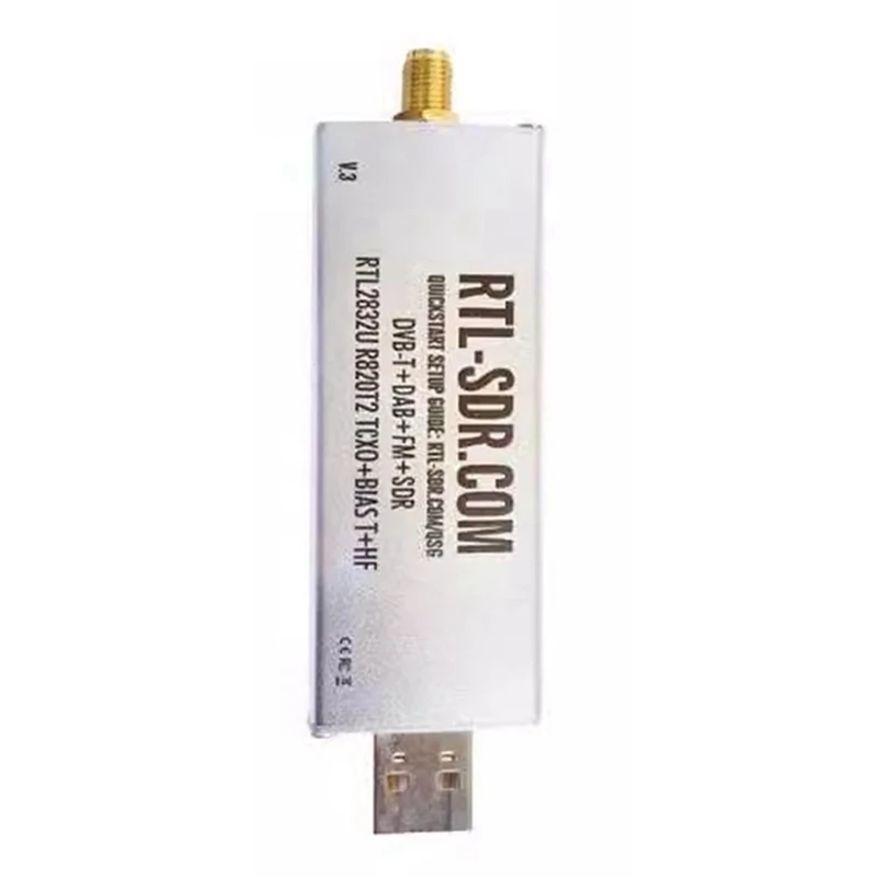 Multi-Function Software-Defined Wireless Receiver Dongle Receiver RTL-SDR V3 R820T2 RTL2832U 1PPM TCXO SMA RTLS SDR