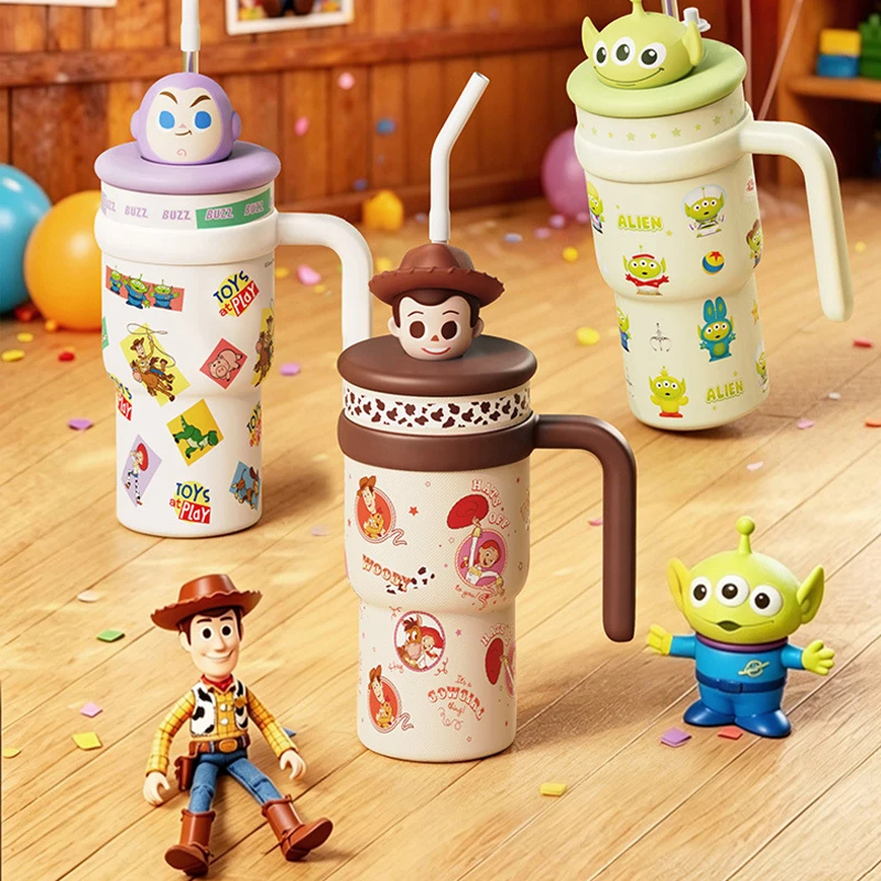 

New Toy Story 5 Ice Buster Tumbler Large Capacity Insulated Cup Stainless Steel Cold Water Bottle Birthday Present For Her Women
