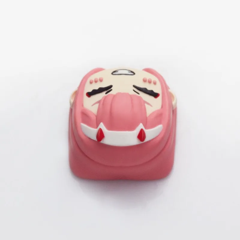DARLING in The FRANXX Artisan Keycap Custom Resin Handwork Keyboard Cap Zero Two Cute Anime KeyCap for Mechanical Keyboard Gift