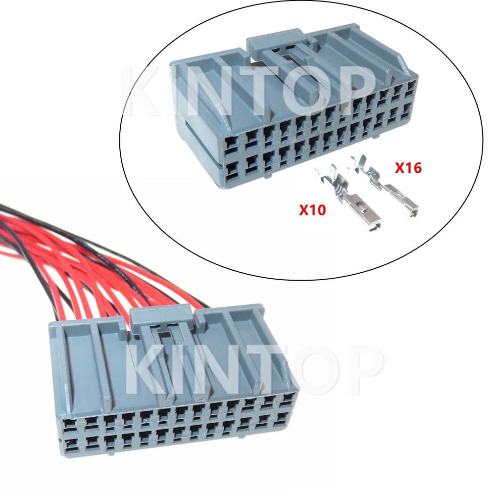 

1 Set 26 Pins AC Assembly Automobile Electrical Connector 917992-6 917992-2 178801-6 Car Unsealed Composite Socket