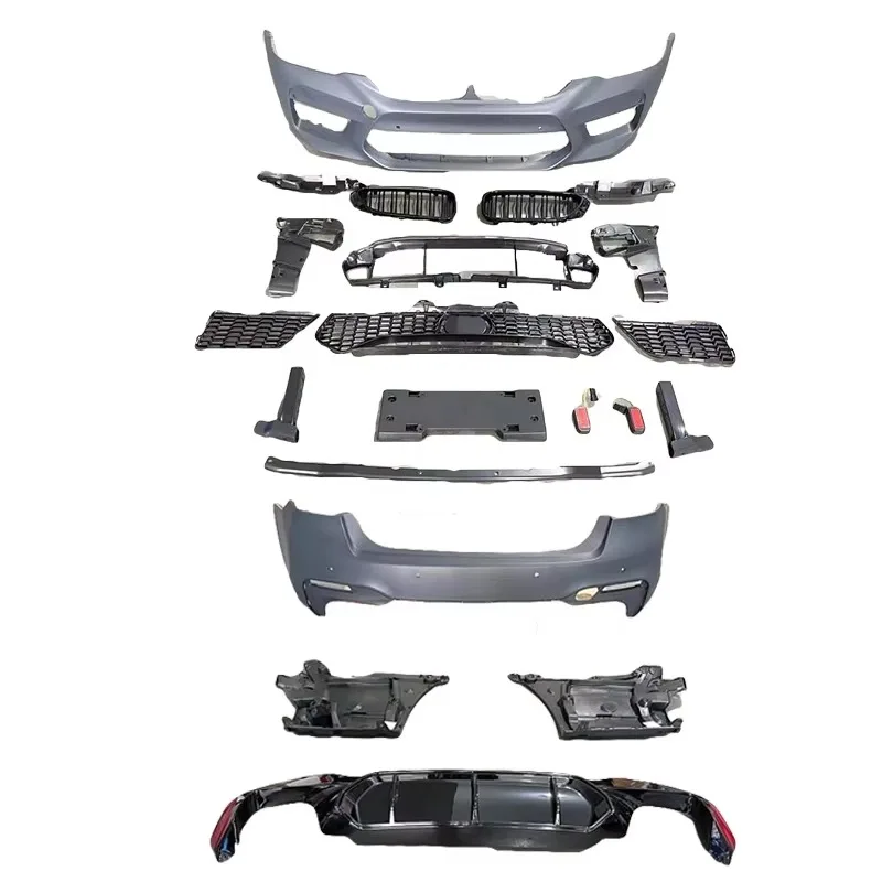 

Car Accessories PP Body Kits For 5 Series G30 G38 2018 2019 2020 Upgrade 2019 M5 Front And Rear Bumper Guard