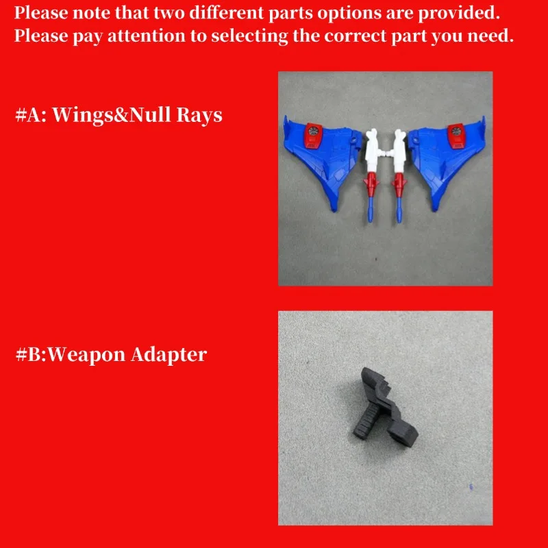 3D DIY Accessories Upgrade Kit Weapon Adapter Wing Null Rays For Legacy Nacelle