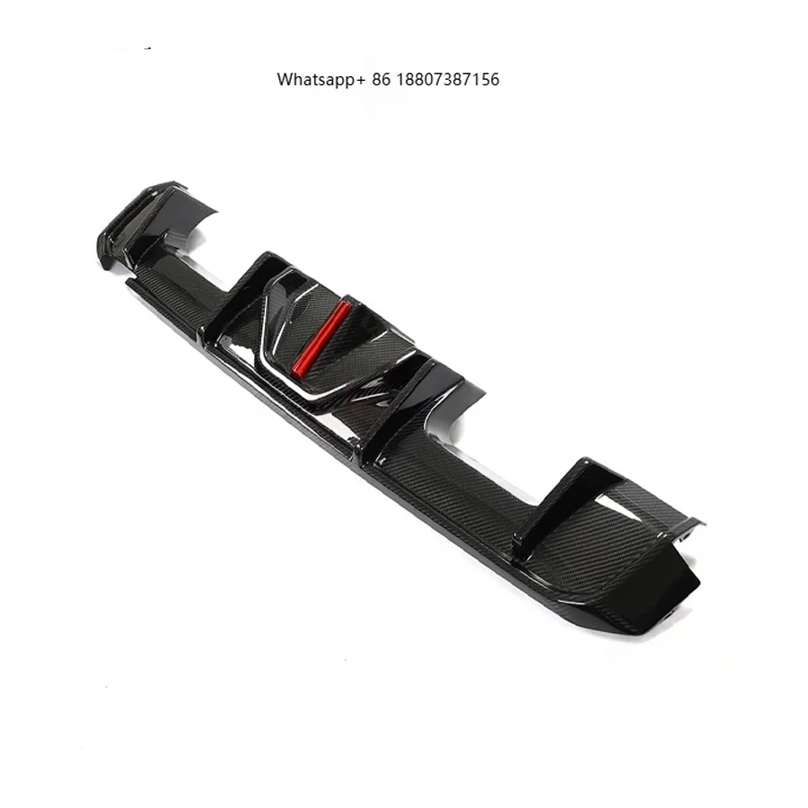 

Подходит для BMW M3 G80 M4 G82 G83: Комплект для дооснащения и модернизации из сухого карбона с легким задним спойлером и диффузором.