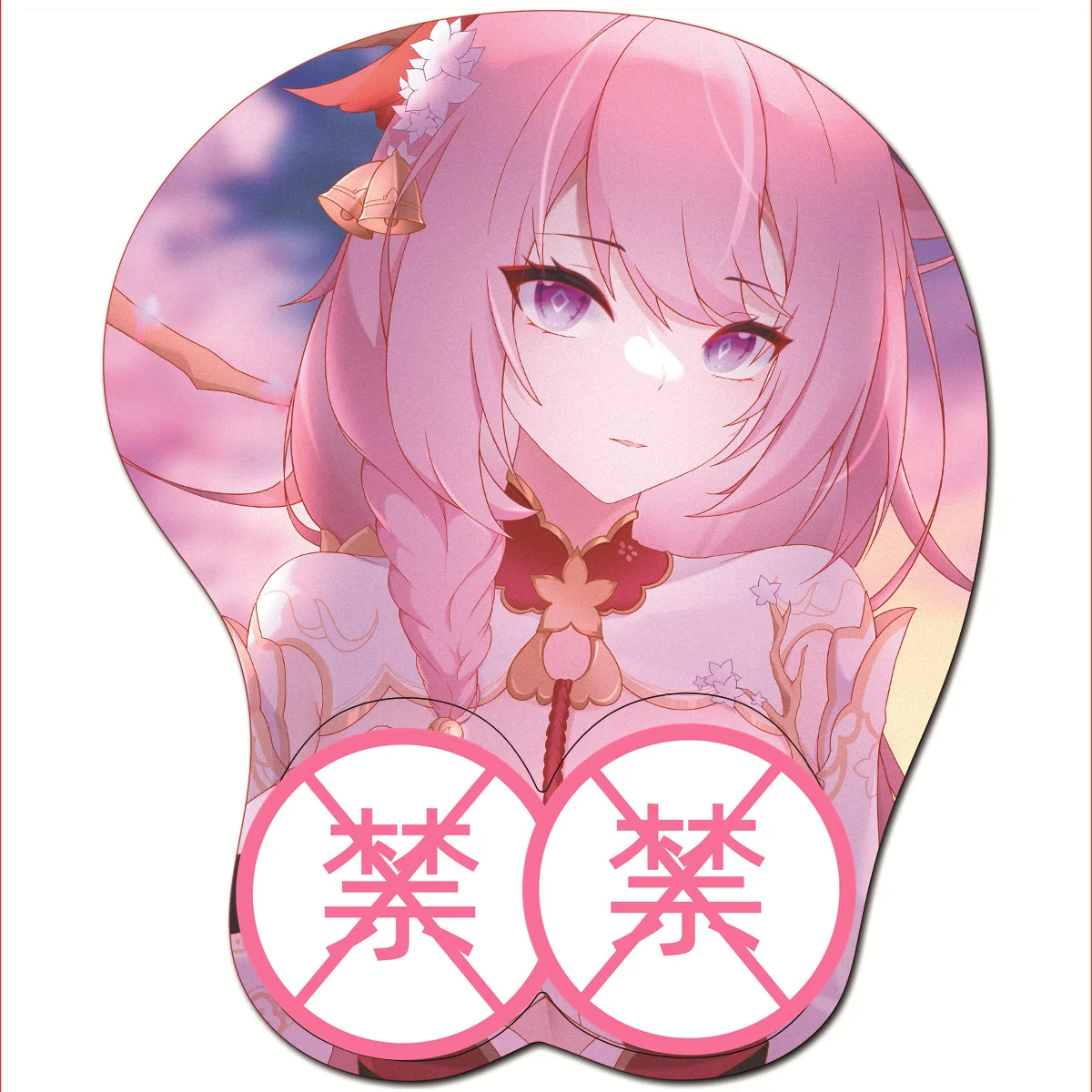 

Elysia 3D Mousepad Honkai Impact Game Hand Wrist Rest Mouse Pad Mousepad Silicone Breast Oppai Soft Mouse Mat Otaku Gift