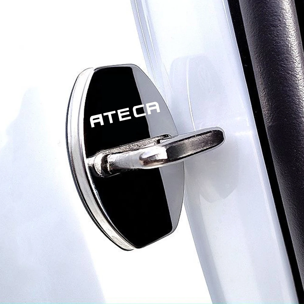 4pcs Car Door Lock cover Protective Buckle case for Seat Ateca Car Styling AccessoriesCar Styling Goods Auto Accessories