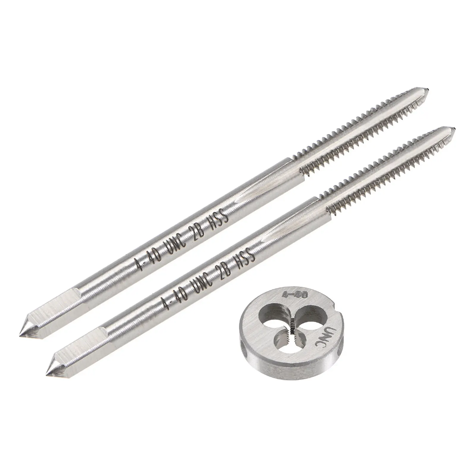 

3pcs Tap and Die Set 4-40 UNC Screw Tap & Round Die Thread Repair Tools