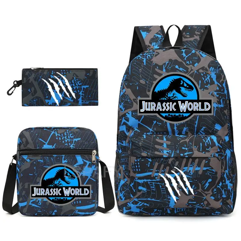 New Jurassic World Park Boys Girls Kids School Book Bags Women Backpack Canvas Men Laptop Bagpack Packsack Bookbag