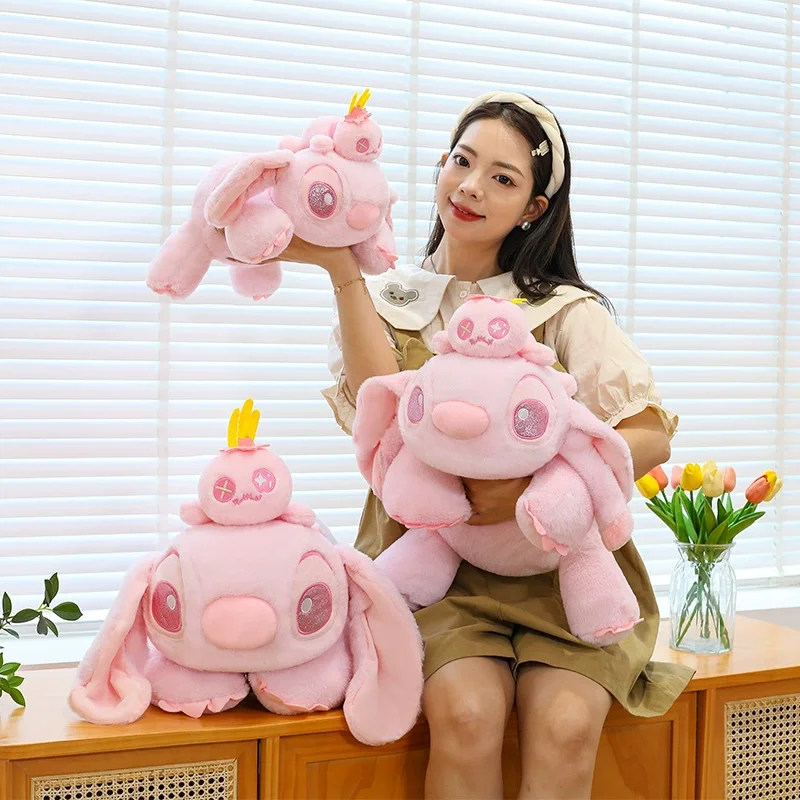 

Мультяшная милая стежка Винни-Пух Дамбо, серия вишневых цветов, плюшевая кукла, игрушка 45/60/80 см, подушка для сна, креативный подарок