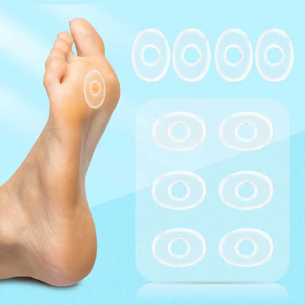 60Pieces/10 Sheet Foot Remover Pad Feet Gel Silicone Foot Corn Removal Patch Health Care Pain Relief Patch Foot Tool