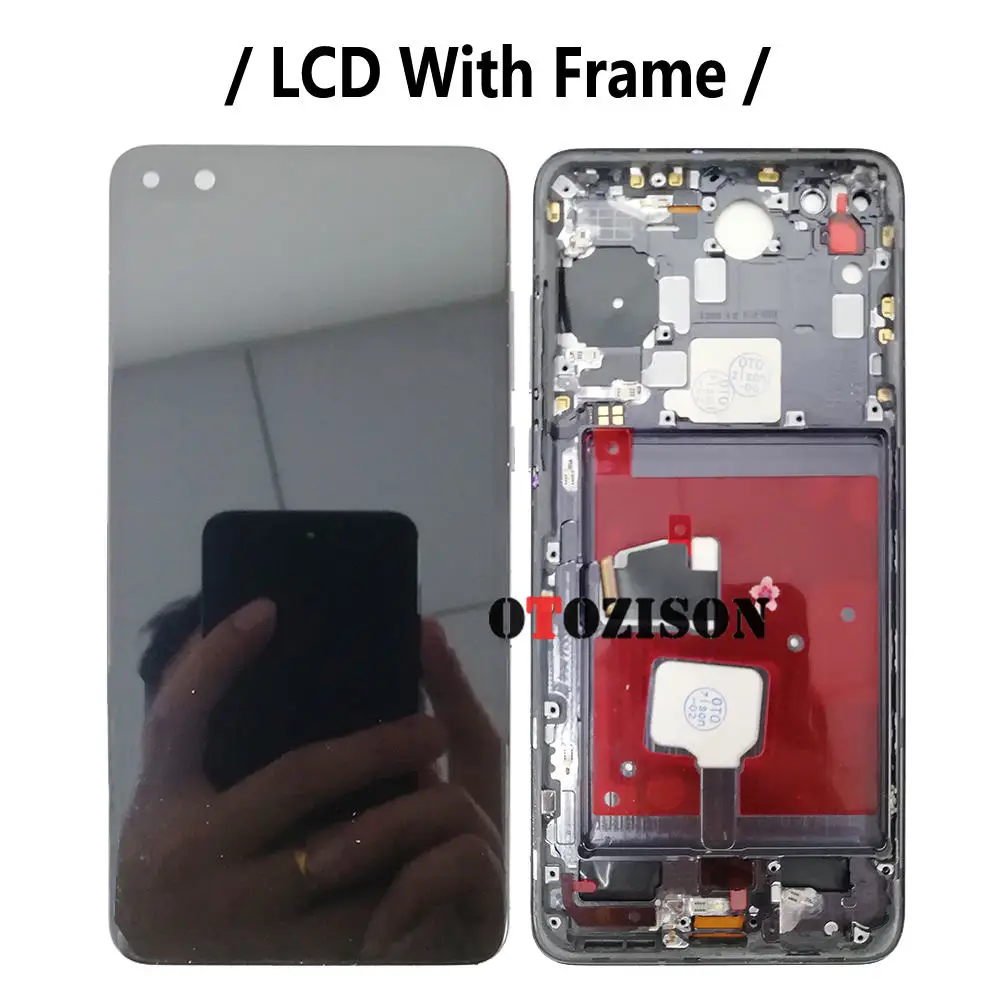 Incell P40 Display For Huawei P40 LCD With Frame ANA-NX9 ANA-LX4 ANA-AN00 Screen Touch Digitizer Assembly Replacement P40 LCD