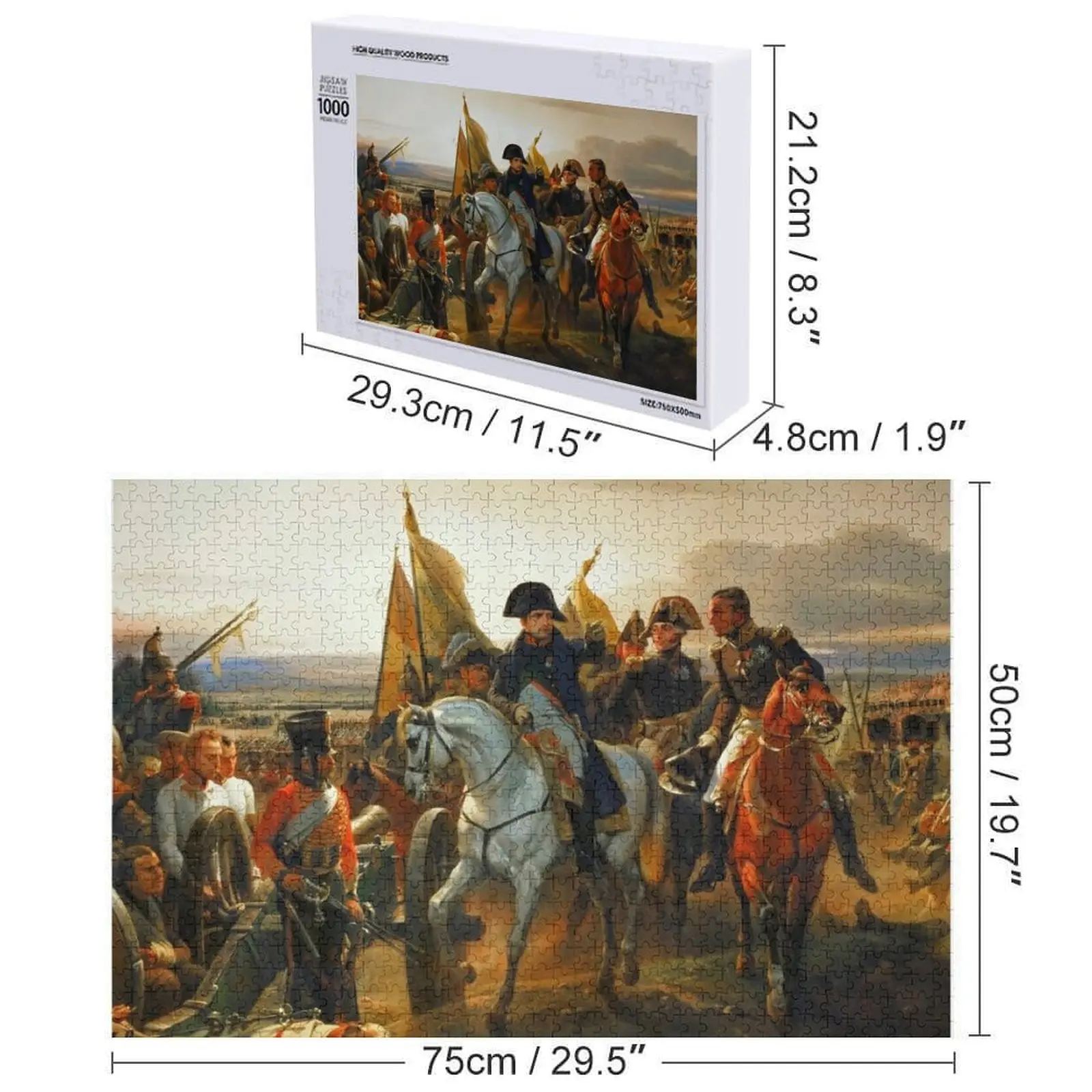 Napoleone nella battaglia della terra fritta Puzzle Regali di Natale Puzzle di giocattoli di Natale