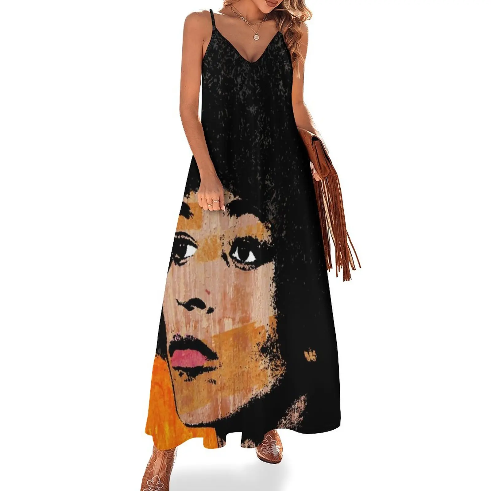 

ANGELA DAVIS (COLOR) Sleeveless Dress dresses for woman party dresses woman
